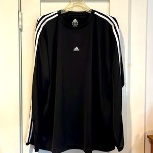 Adidas Black and White Athletic Jersey - XL